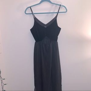 NWOT LA Hearts velvet and chiffon maxi dress